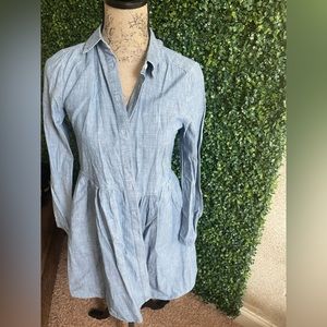 J crew denim button up dress